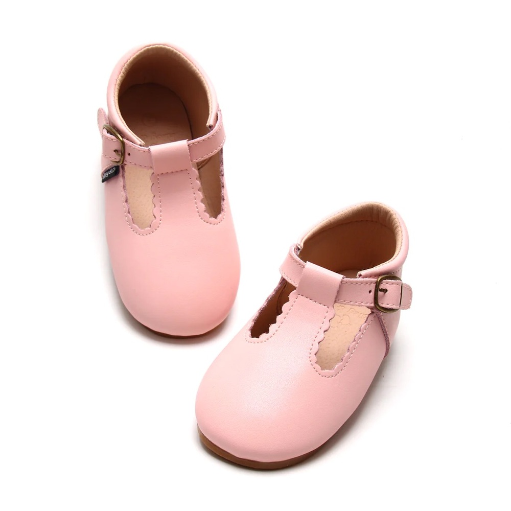 Riley T-Straps - Scalloped - Sweet Pink - Picture 12 of 15